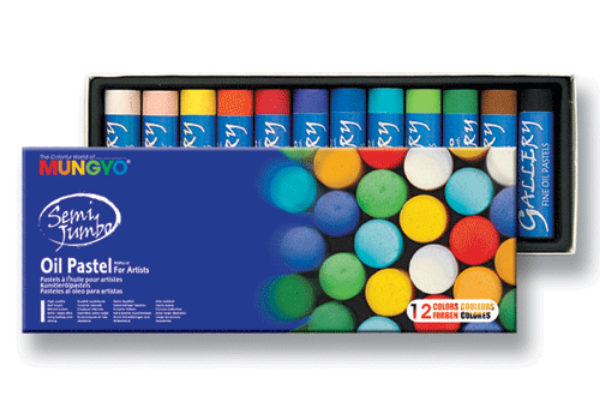 Picture of Mungyo Semi Jumbo Oil Pastel - Set of 12