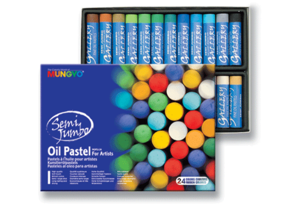 Picture of Mungyo Semi Jumbo Oil Pastel - Set of 24