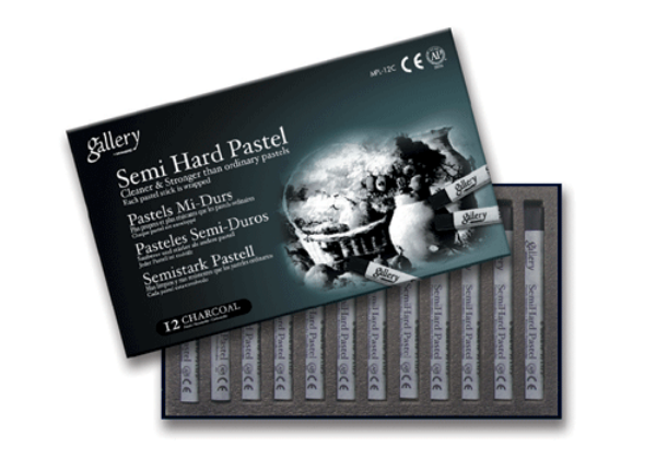 Picture of Mungyo Gallery Semi-Hard Pastel - Set of 12 GreyTone (Artist Quality)