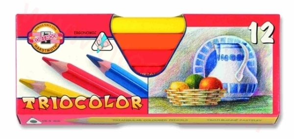 Picture of Kohinoor Triocolor Triangular Artist Color Pencils Set Of 12