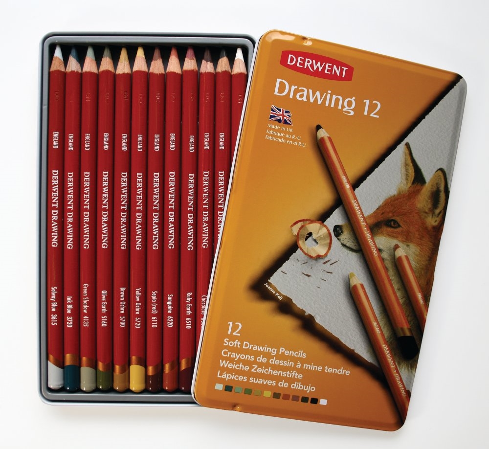 Derwent Drawing Pencils Set of 12