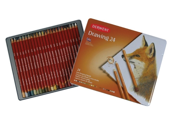 Picture of Derwent Drawing Pencils - Set of 24
