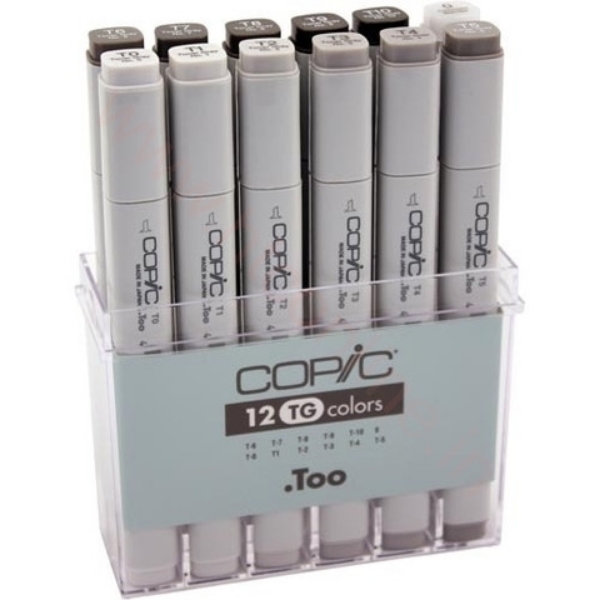 Picture of Copic Markers - Tonal Grey Set of 12 (TG12)
