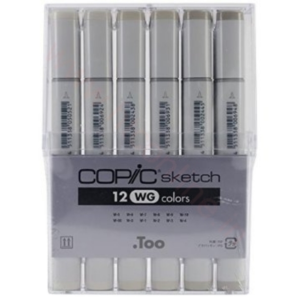 Picture of Copic Markers - Warm Gray Set of 12 (CW12)