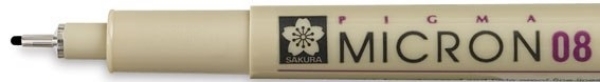 Picture of Sakura Pigma Micron Pen - 0.8 (Black)