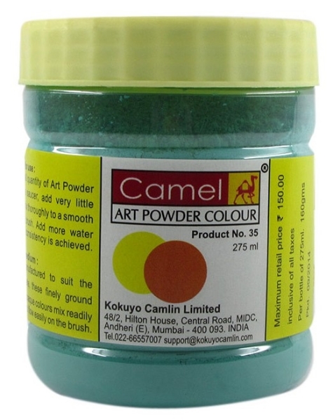 Picture of Camlin Powder Colour 275ml - Viridian Hue (453)