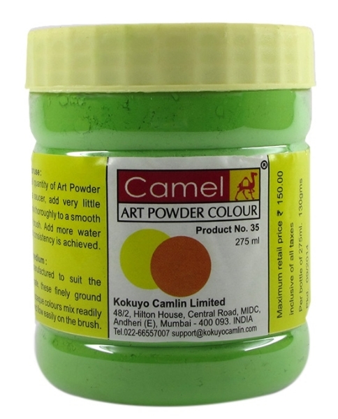 Picture of Camlin Powder Colour 275ml - Brilliant Green (022)