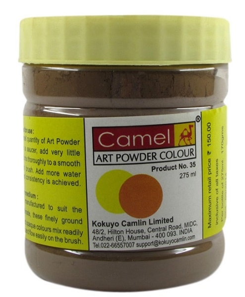 Picture of Camlin Powder Colour 275ml - Burnt Umber (032)