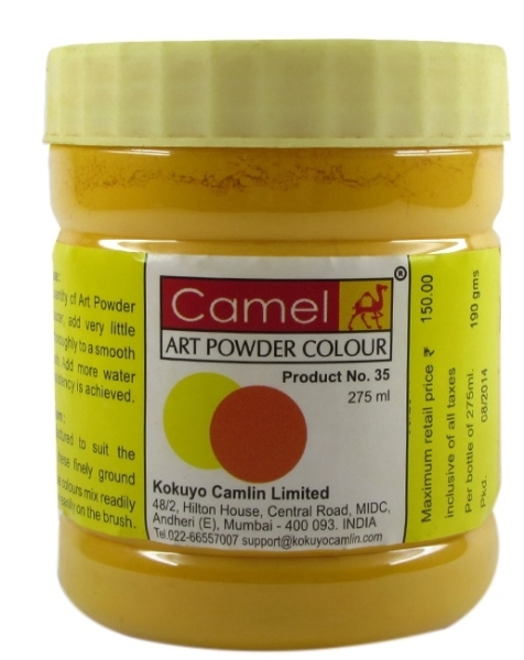 Picture of Camlin Powder Colour 275ml - Cadmium Yellow Deep (048)