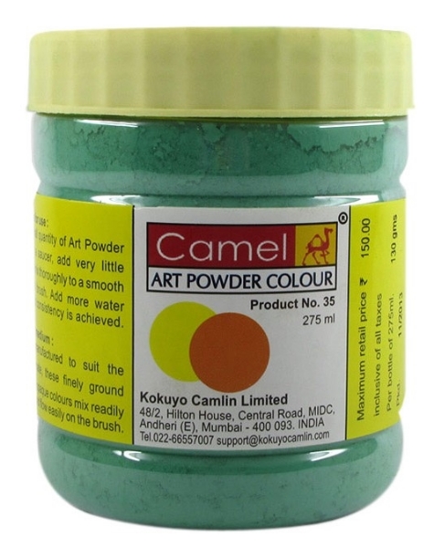 Picture of Camlin Powder Colour 275ml - Emerald Green (117)