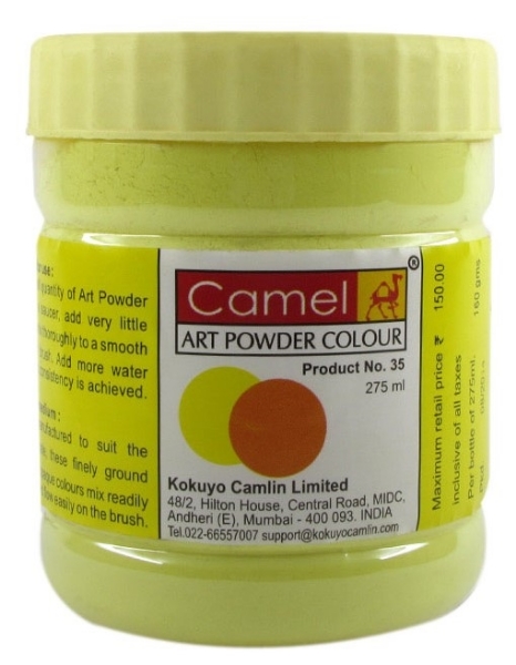 Picture of Camlin Powder Colour 275ml - Lemon Yellow (236)