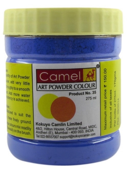 Picture of Camlin Powder Colour 275ml - Prussian Blue (351)