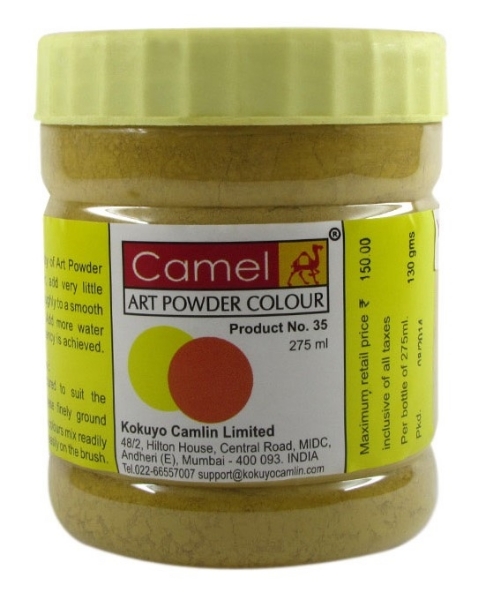 Picture of Camlin Powder Colour 275ml - Raw Umber (367)