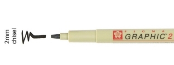 Picture of Sakura Micron Graphic Pen - 2 (Black)