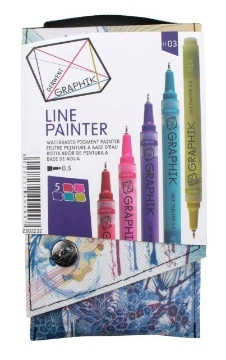 Picture of Derwent Graphik Line Painter Pen Set of 5 (#03)