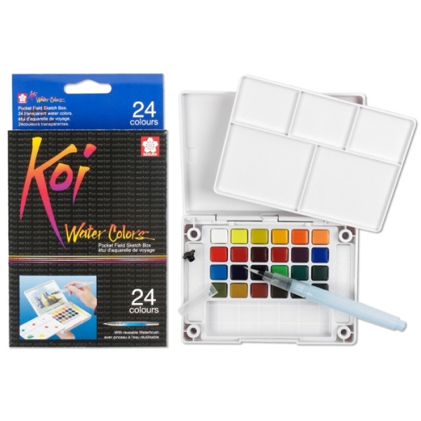 Picture of Sakura Koi Watercolour Cakes - Set of 24 (Field Kit)