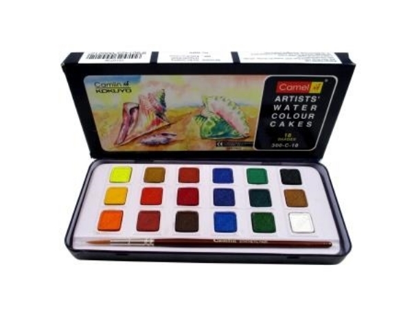 Picture of Camlin Artist Water Colours Cake Set - 18 shades