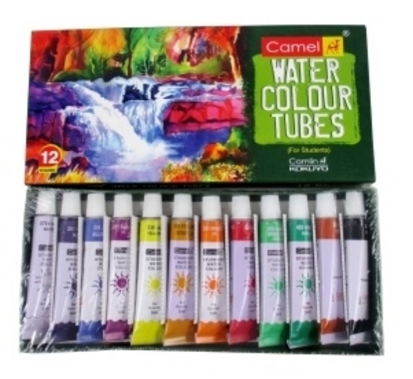 Picture of Camlin 5ml Water Colours Tube Set - 12 shades (For Students) 