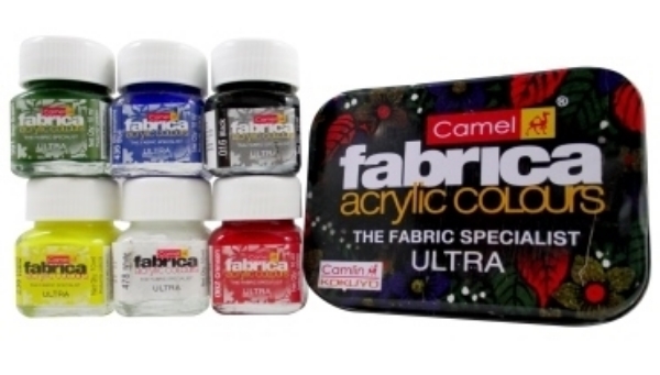 Picture of Camlin Fabrica Acrylic Ultra Colour - Set of 6 (10ml)