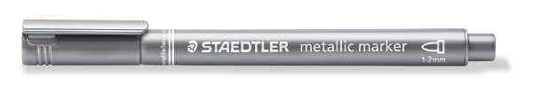 Picture of Staedtler Metallic Marker - 1-2mm (Silver) 