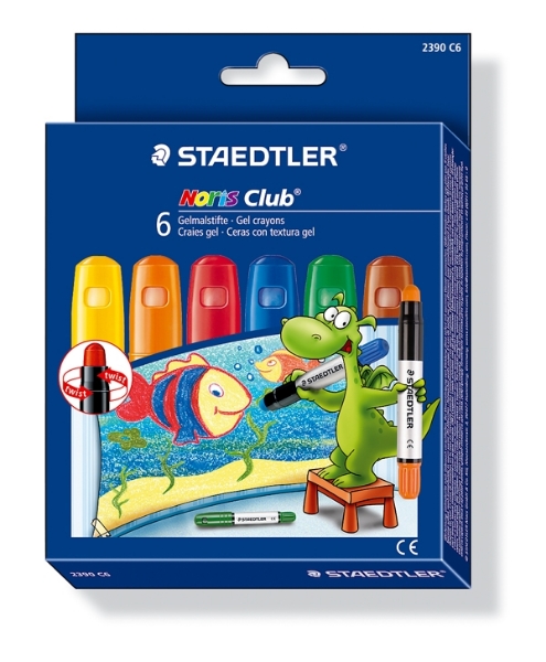 Picture of Staedtler Noris Club Gel Crayons - Pack of 6 (Basic Colours)
