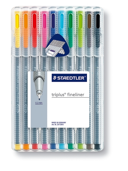 Picture of Staedtler Triplus Fineliner Pen - Pack of 10 (0.3mm)