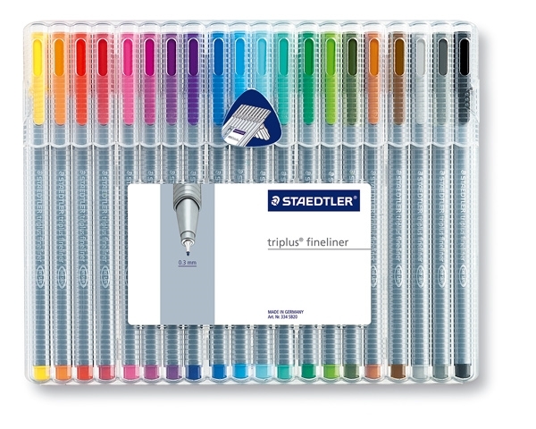 Picture of Staedtler Triplus Fineliner Pen - Set of 20 (0.3mm)