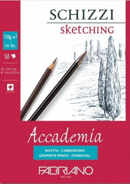 Picture of Fabriano Accademia Sketching Pad 120GSM A4 (50 Sheets)