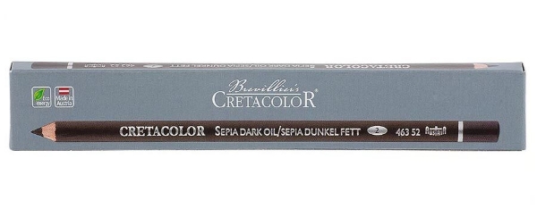 Picture of Cretacolor Artists Sepia Oil Pencil - Dark