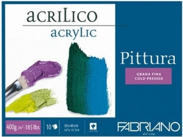 Picture of Fabriano Pittura Acrylic Blocks 400GSM 30X40CM (10 Sheets)