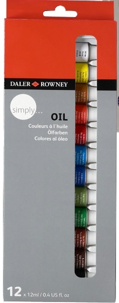 Picture of Daler Rowney Oil Colour - Set of 12 (12ml)