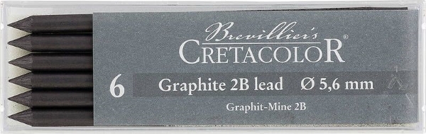 Picture of Cretacolor Artists Graphite Leads - 2B (Set of 6)