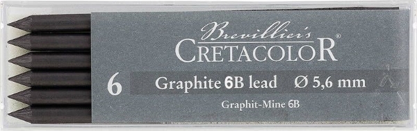 Picture of Cretacolor Artists Graphite Leads - 6B (Set of 6)