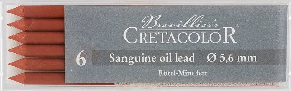 Picture of Cretacolor Artists Sanguine Oil Leads - Medium (Set of 6)