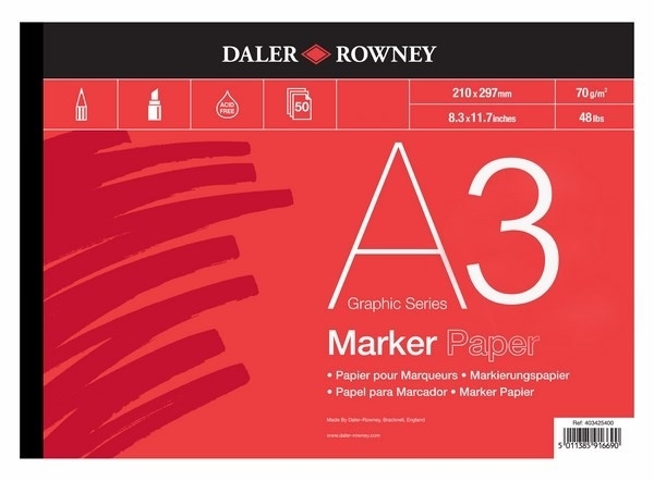 Picture of Daler Rowney Marker Paper Pad - A3