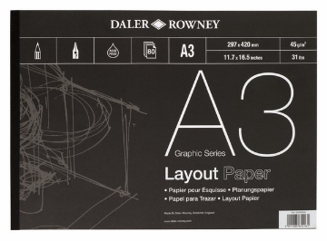 Picture of Daler Rowney Layout Paper Pad A3