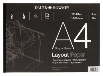 Picture of Daler Rowney Layout Paper Pad A4