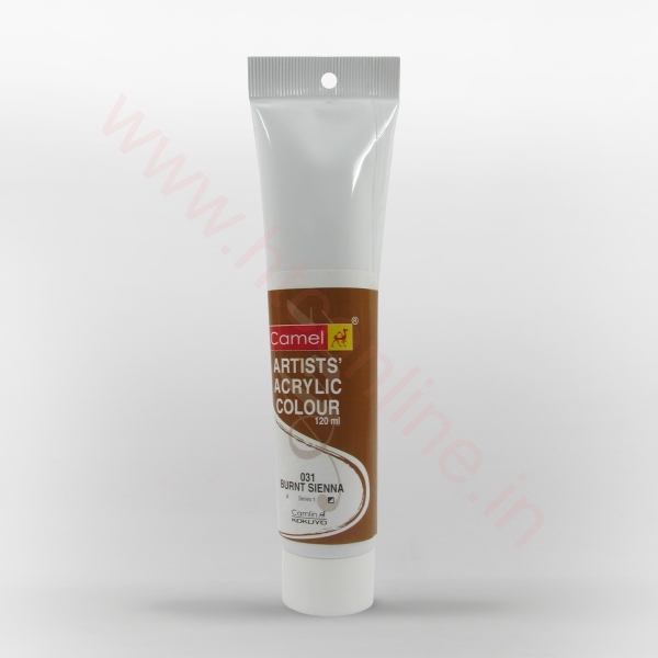 Picture of Camlin Artist Acrylic Colour 120ml - SR1 Burnt Sienna (031)