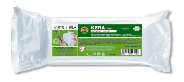 Picture of Kohinoor Air Drying Ceramic Modelling Clay White Light Weight 400g (131697)