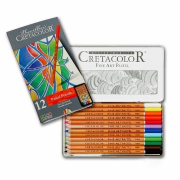 Picture of Cretacolor Fine Art Pastel Pencil Set Of 12 - Tin Box