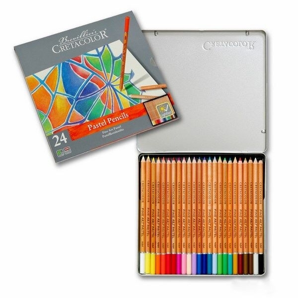 Picture of Cretacolor Fine Art Pastel Pencil - Set of 24 (Tin Box)