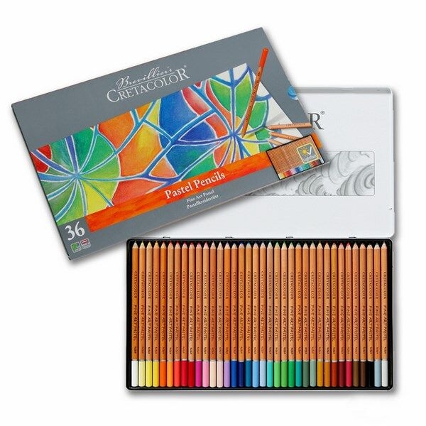 Cretacolor Fine Art Pastel Pencil Set Of 36 Tin Box