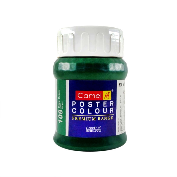 Picture of Camlin Poster Colour - SR1 500ml Deep Green (108)