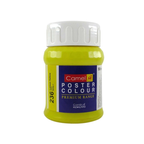 Camlin Poster Colour SR1 500ml Lemon Yellow