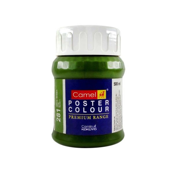 Picture of Camlin Poster Colour - SR1 500ml Olive Green (281)