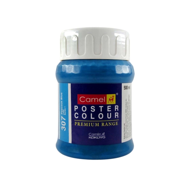 Picture of Camlin Poster Colour - SR1 500ml Peacock Blue (307)