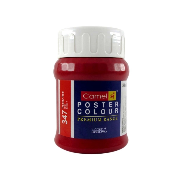 Picture of Camlin Poster Colour - SR1 500ml Poster Red (347)