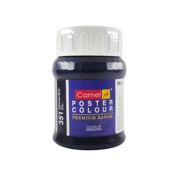 Picture of Camlin Poster Colour - SR1 500ml Prussian Blue (351)