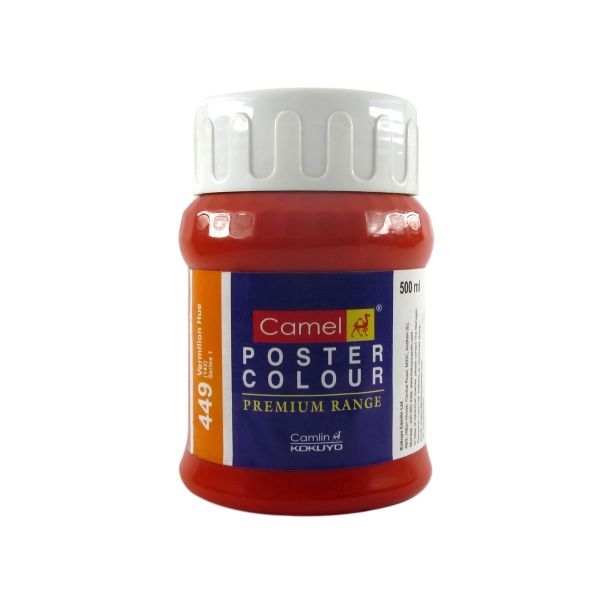 Picture of Camlin Poster Colour - SR1 500ml Vermilion (449)