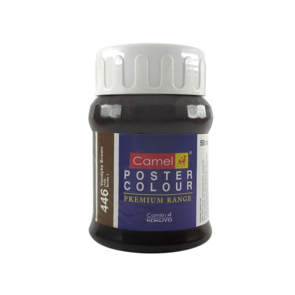 Picture of Camlin Poster Colour - SR1 500ml Vandyke Brown (446)
